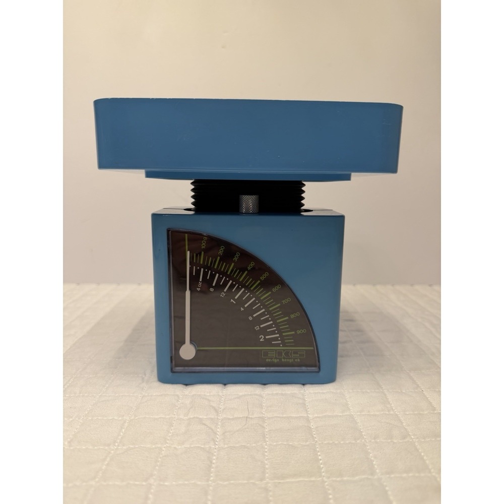Vintage EKS Bengt Ek Danish Kitchen Scale Blue Mid Century 2 lb 900g Sweden